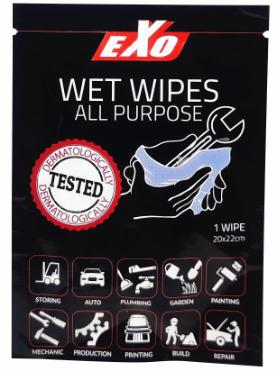 EXO Wet Wipes All purpose - Lommelet 1 stk
