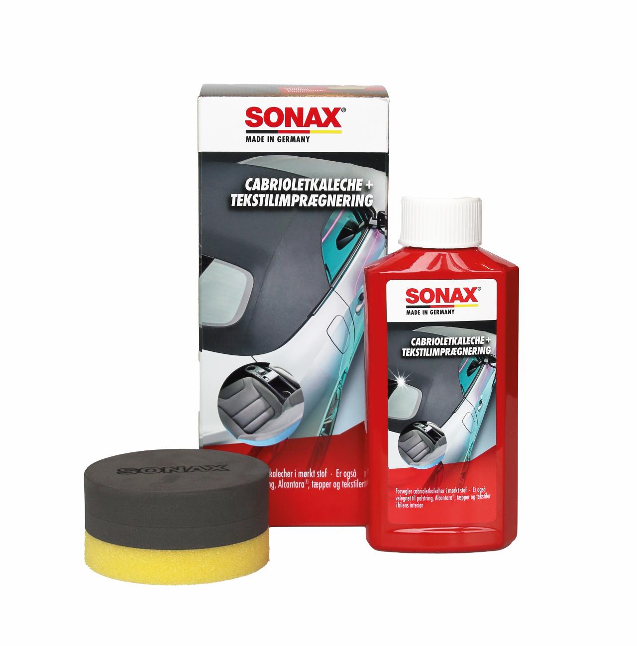 SONAX Cabrioletkaleche + Tekstilimprægnering 250ml