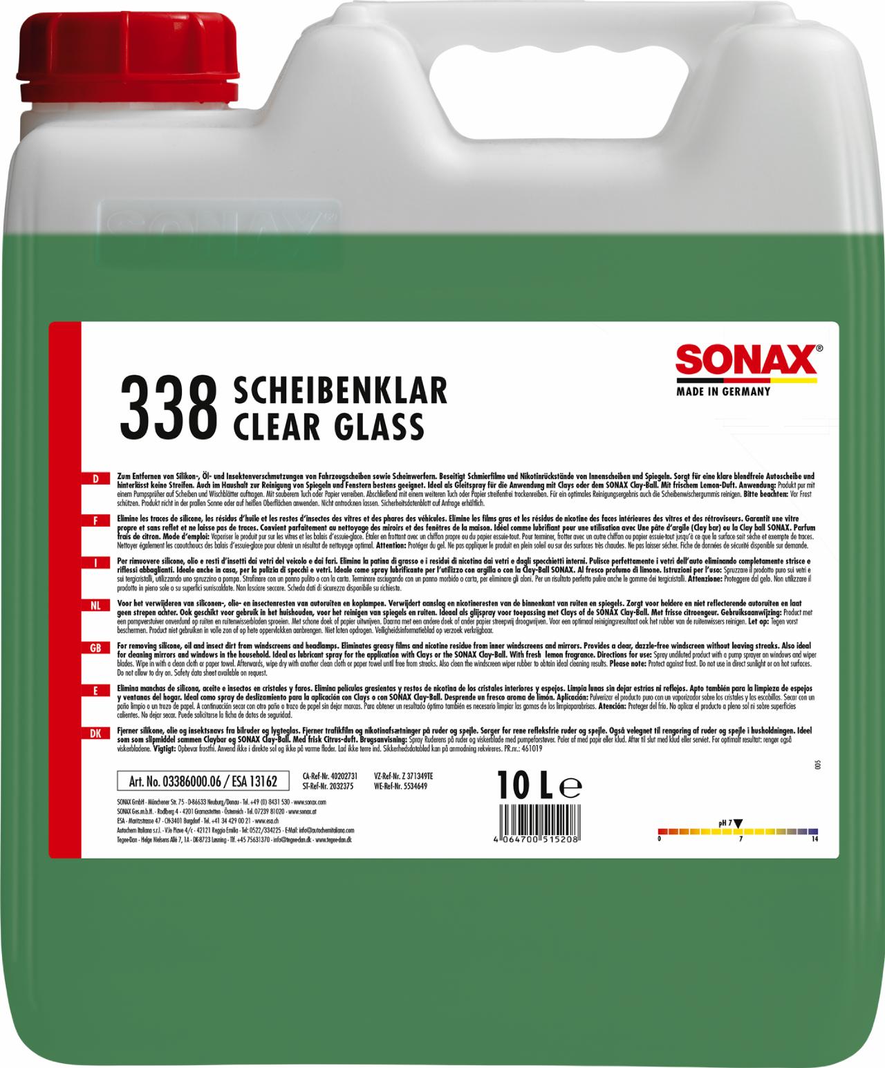 SONAX Clear Glass 10L