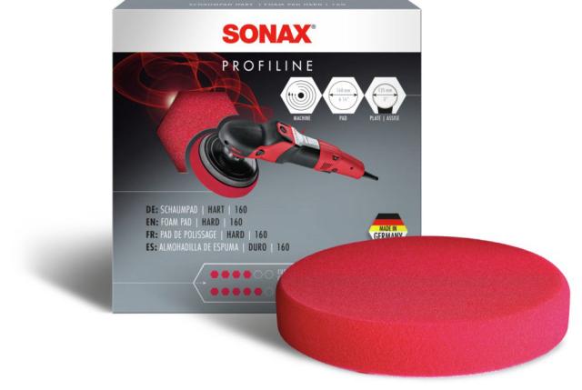 SONAX Polerskive Rød - Grov  (125 mm / 160 mm )