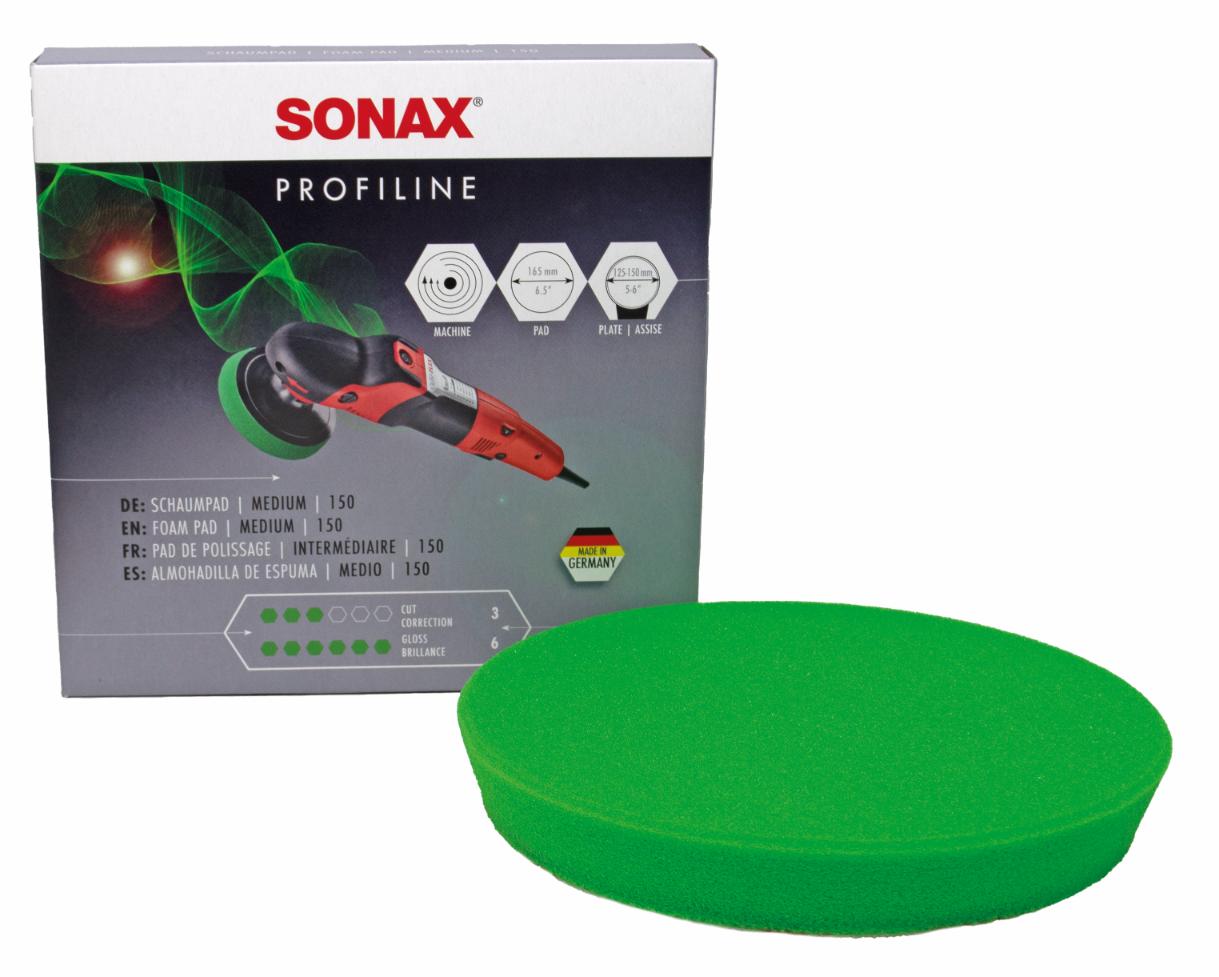 SONAX Polerskive Grøn - Medium (125/150 mm / 165 mm)