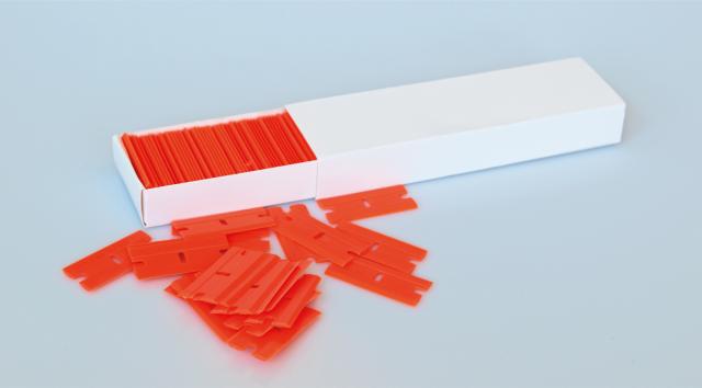 Orange Plastskraber Blade (100 Stk.)