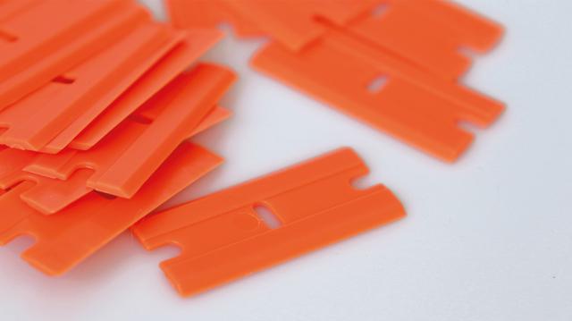 Orange Plastskraber Blade (100 Stk.)