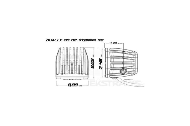 Arbejdslygtesæt LED 3168lm FIRKANT (flood)