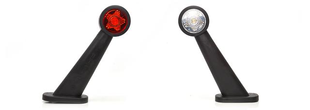 Markeringslygte LED VENSTRE SKRÅ (hvid/rød)