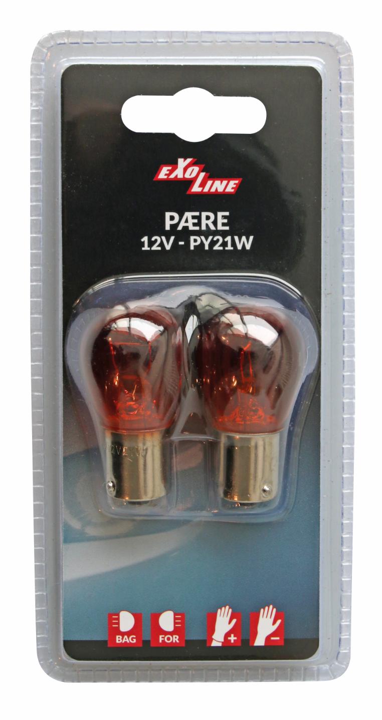 EXOline Pære PY21W BAU15s eller Bls 2 stk.