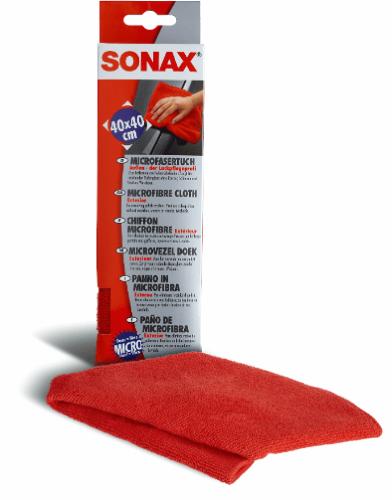 SONAX Microfiber Klud Exteriør Rød