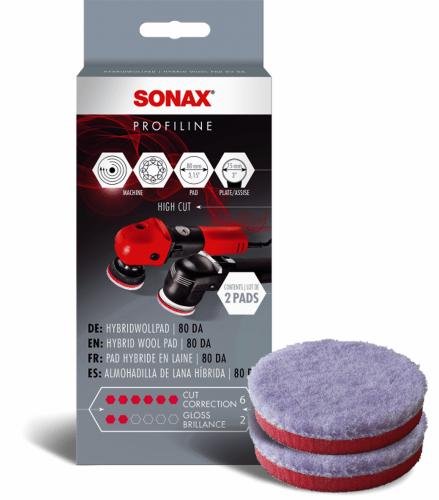SONAX Hybrid Wool Pad 75mm DA (2 St.)