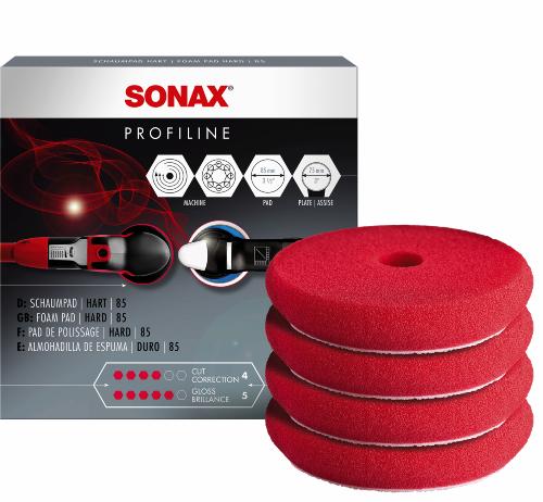 SONAX Profiline Foam Polerskive Rød 75mm