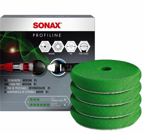 SONAX Profiline Foam Polerskive Grøn 75mm