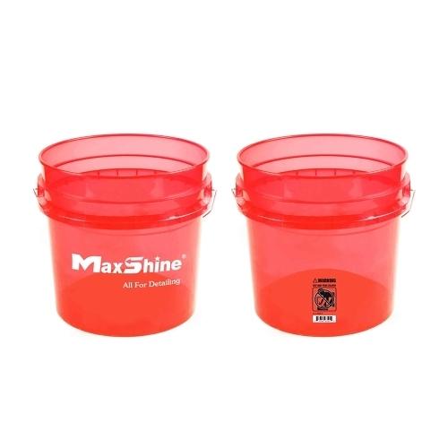 Maxshine Detailing Spand Transparent 13L - Rød