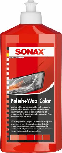 >SONAX Polish & Wax Color Rød 500 ml