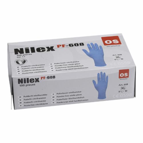 Nilex nitril PF, blå handske - 10 -Brug 30257 