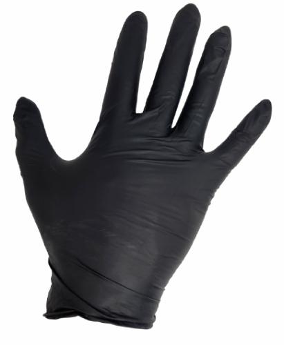 Nilex Black nitril, PF, sort handske - 7