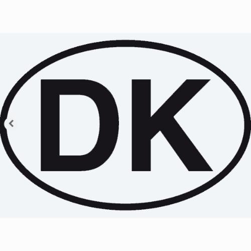 DK Skilt Sort 130x80mm